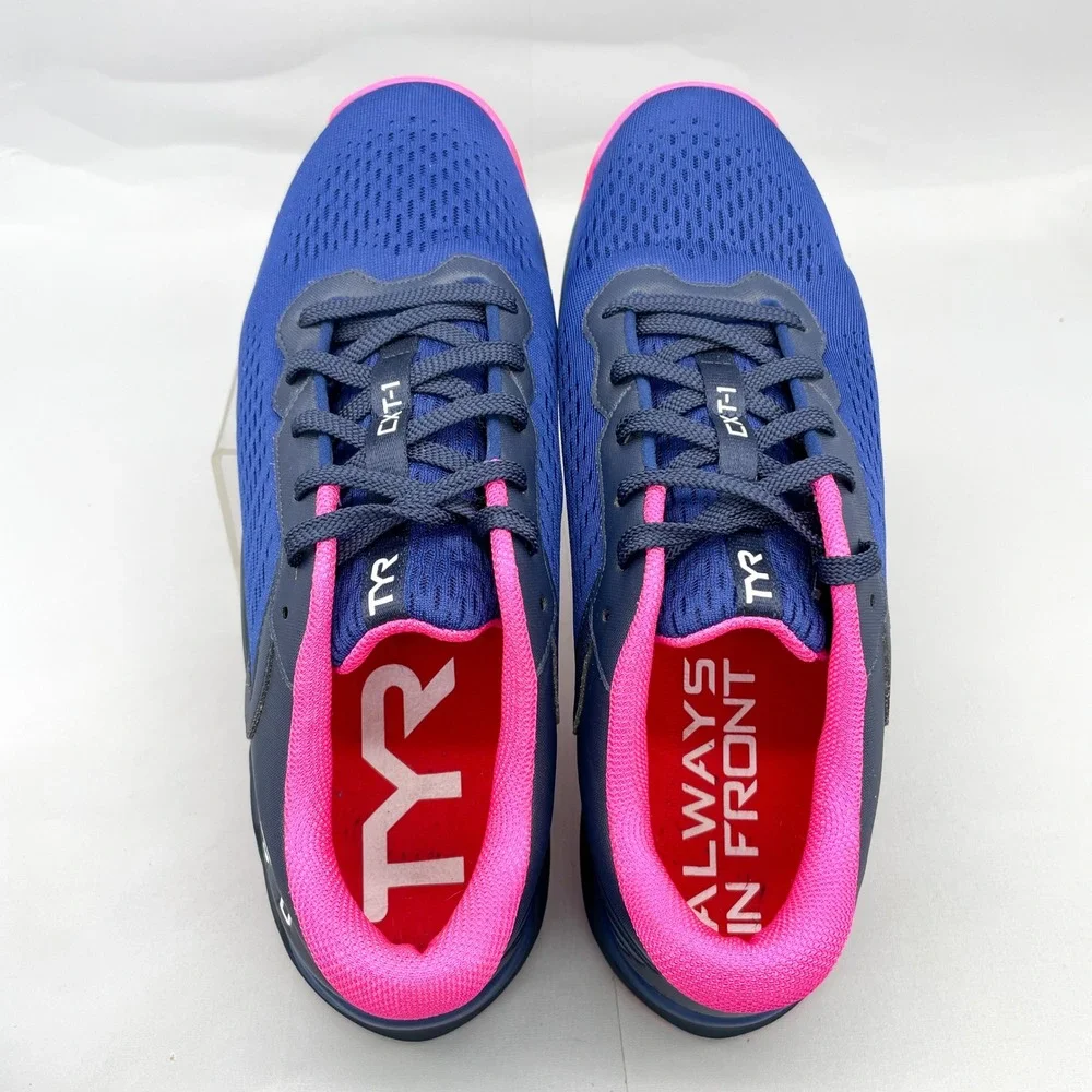 TYR CXT-1 Trainer Mens 10.5 Blue Pink Athletic Gym Shoes Sneakers CrossFit HIIT - Picture 6 of 11